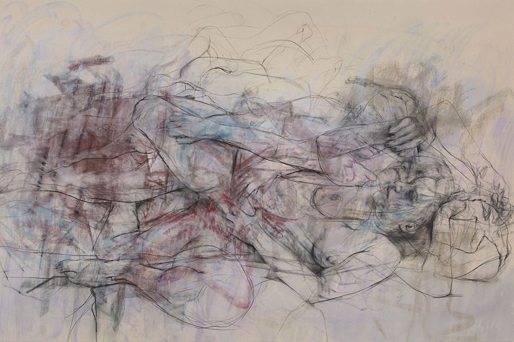 Jenny Saville, Ebb & Flow, 2015. Photograph by Ashmolean Museum, University of Oxford