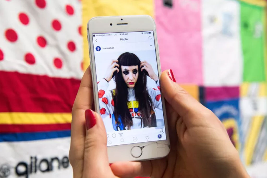 Laura Rokas uses her Instagram to give her followers insight into her practice. (Josh Edelson / For The Times)