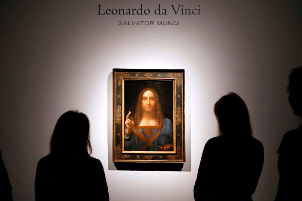 Leonardo da Vinci painting Salvator Mundi sells for $450m at Christie’s auction – CBS News